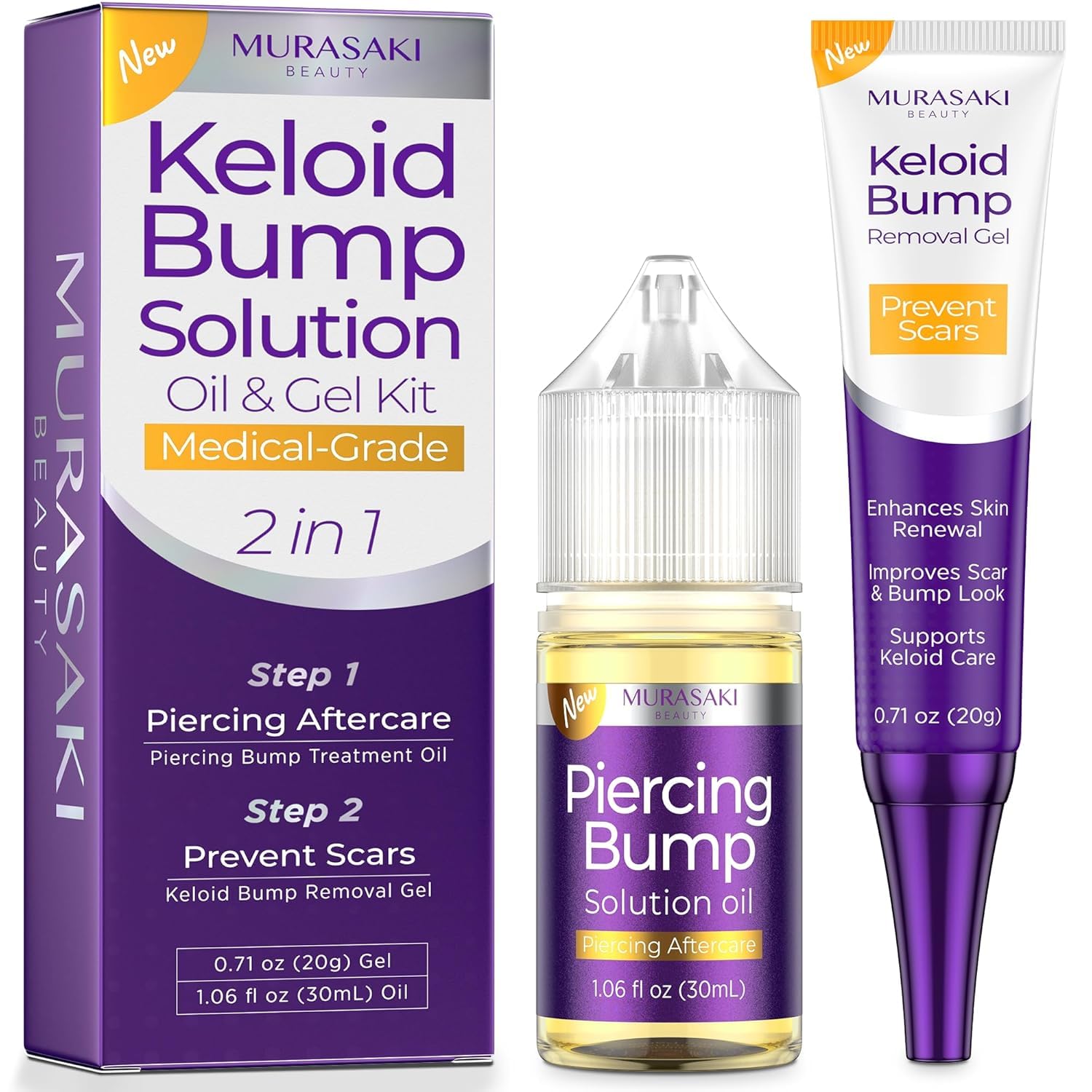 Murasaki Beauty Piercing & Keloid Bump Solution Kit